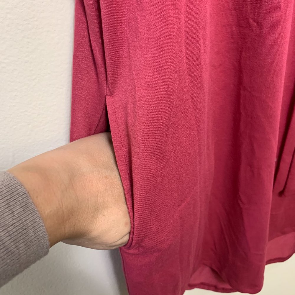 LuLaRoe Mitzi- Solid Raspberry - Picture 3 of 3